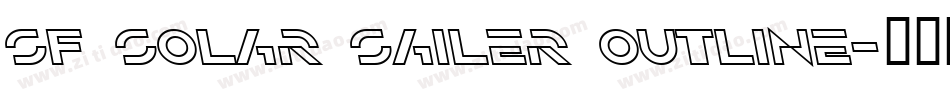 SF Solar Sailer Outline字体转换